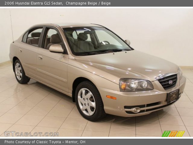 2006 Hyundai Elantra GLS Sedan in Champagne Beige