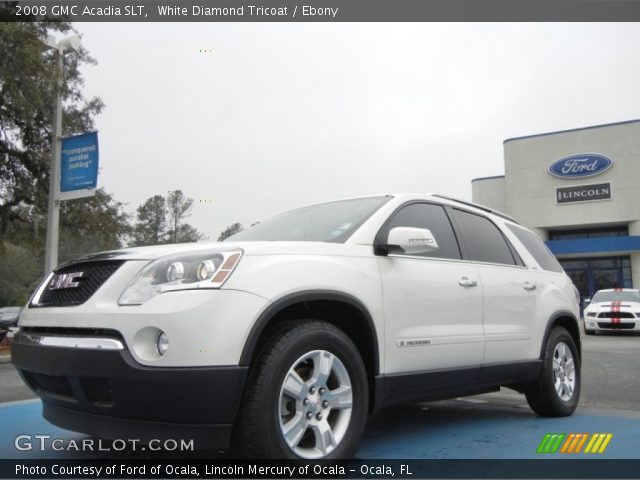 2008 GMC Acadia SLT in White Diamond Tricoat