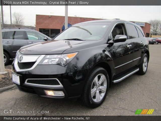 2010 Acura MDX Technology in Crystal Black Pearl