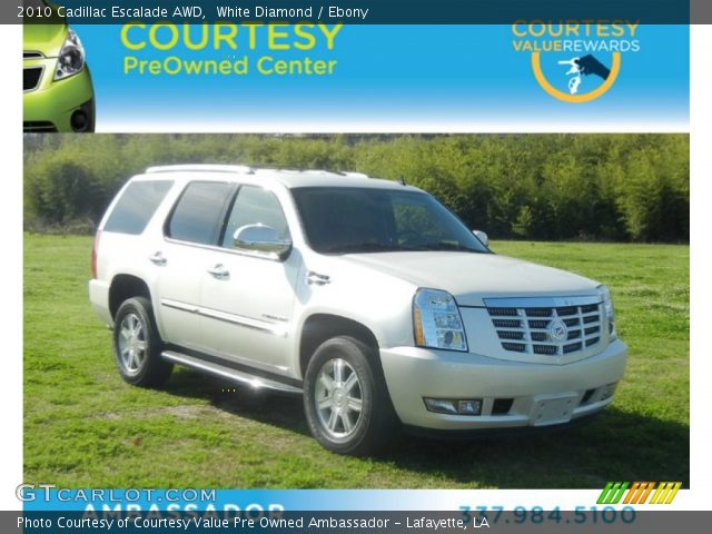 2010 Cadillac Escalade AWD in White Diamond