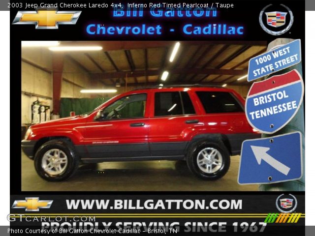 2003 Jeep Grand Cherokee Laredo 4x4 in Inferno Red Tinted Pearlcoat
