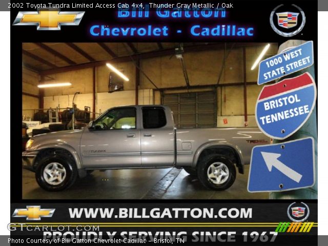 2002 Toyota Tundra Limited Access Cab 4x4 in Thunder Gray Metallic