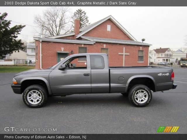 2003 Dodge Dakota Sport Club Cab 4x4 in Graphite Metallic