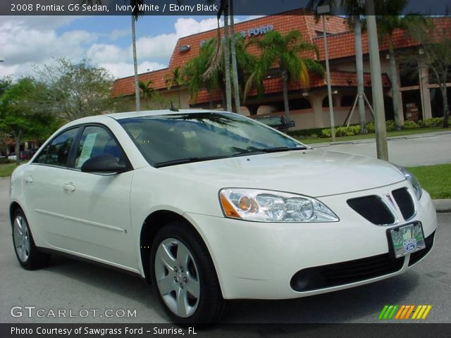 2008 Pontiac G6 Sedan in Ivory White