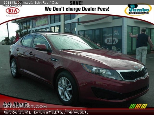 2011 Kia Optima LX in Spicy Red