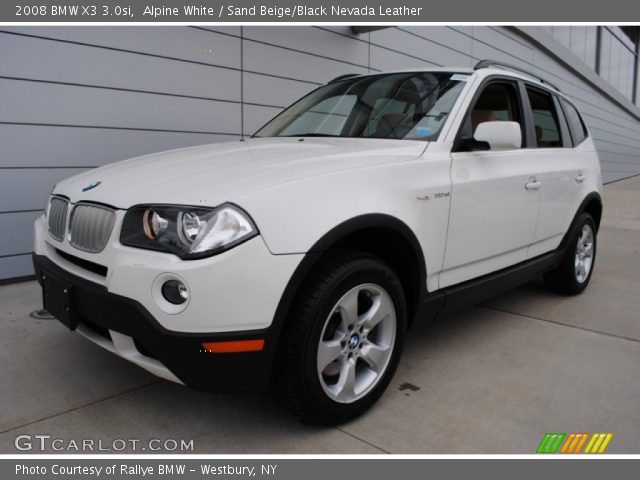 2008 BMW X3 3.0si in Alpine White