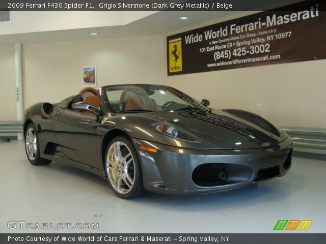 2009 Ferrari F430 Spider F1 in Grigio Silverstone (Dark Grey Metallic)