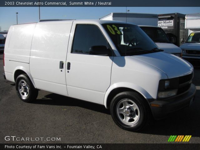 2003 Chevrolet Astro Commercial in Summit White