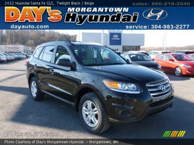 2012 Hyundai Santa Fe GLS in Twilight Black