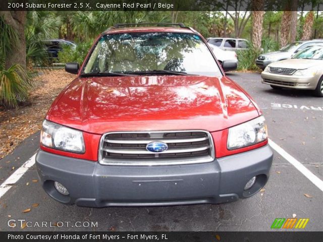 2004 Subaru Forester 2.5 X in Cayenne Red Pearl
