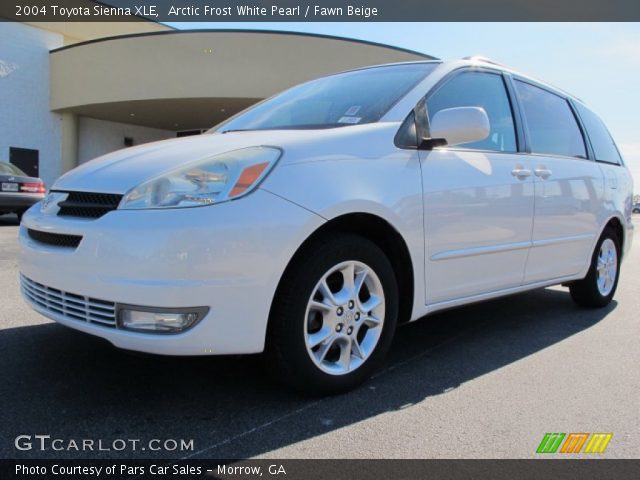 2004 Toyota Sienna XLE in Arctic Frost White Pearl