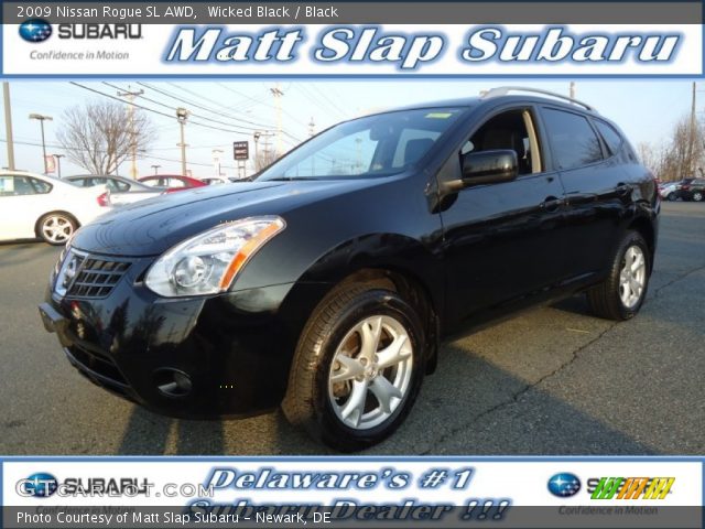2009 Nissan Rogue SL AWD in Wicked Black