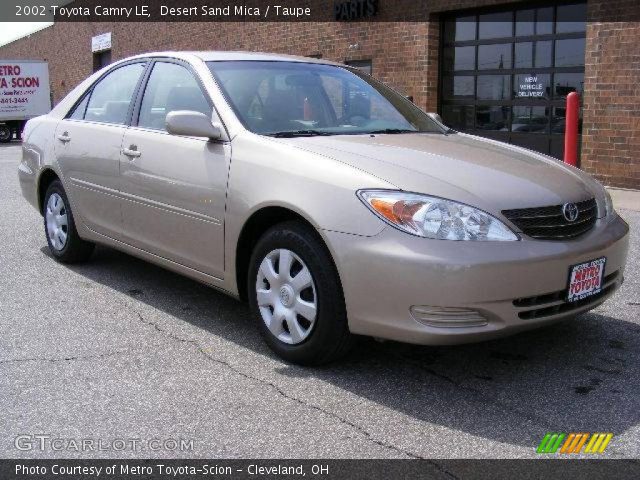 2002 Toyota Camry LE in Desert Sand Mica