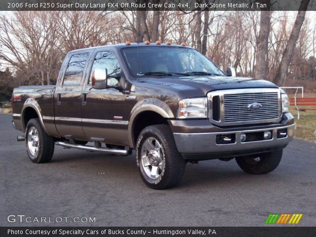 2006 Ford F250 Super Duty Lariat FX4 Off Road Crew Cab 4x4 in Dark Stone Metallic