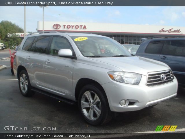 2008 Toyota Highlander Sport in Classic Silver Metallic
