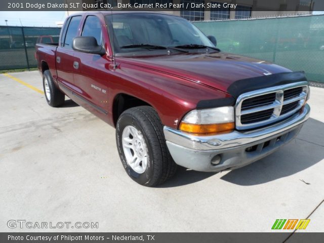 2001 Dodge Dakota SLT Quad Cab in Dark Garnet Red Pearl