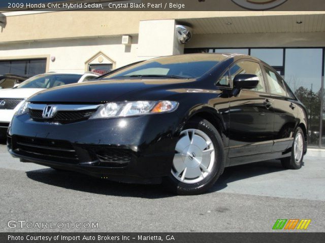 2009 Honda Civic Hybrid Sedan in Crystal Black Pearl