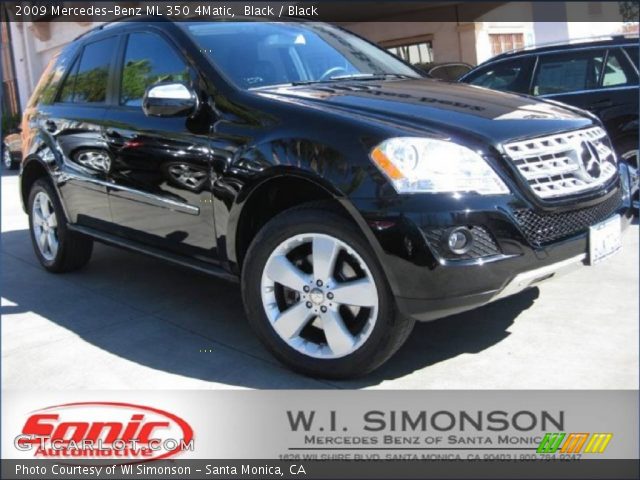 2009 Mercedes-Benz ML 350 4Matic in Black