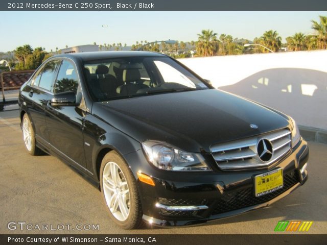 2012 Mercedes-Benz C 250 Sport in Black