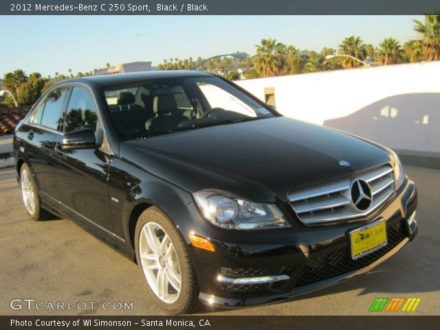 2012 Mercedes-Benz C 250 Sport in Black