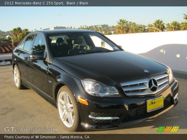 2012 Mercedes-Benz C 250 Sport in Black