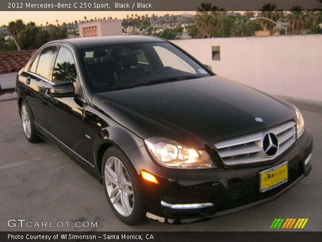 2012 Mercedes-Benz C 250 Sport in Black