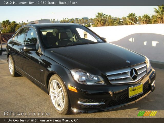 2012 Mercedes-Benz C 250 Sport in Black