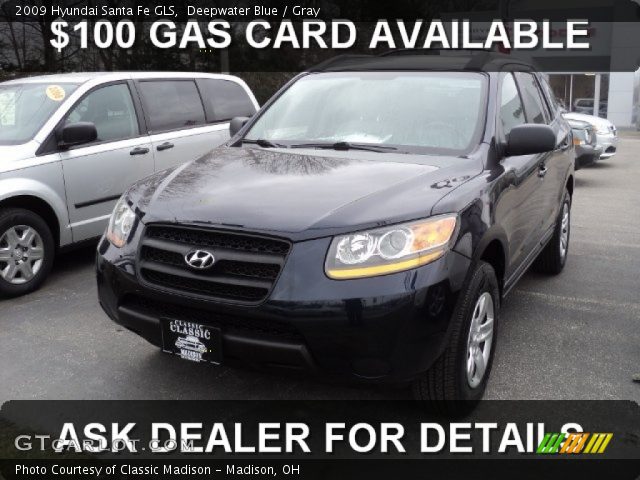2009 Hyundai Santa Fe GLS in Deepwater Blue
