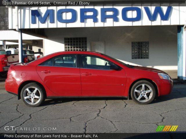 2007 Pontiac G6 V6 Sedan in Crimson Red