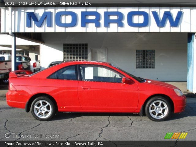 2001 Honda Civic EX Coupe in Rallye Red