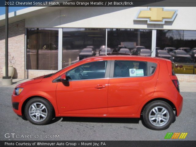 2012 Chevrolet Sonic LT Hatch in Inferno Orange Metallic