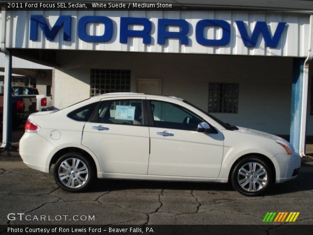 2011 Ford Focus SEL Sedan in White Suede