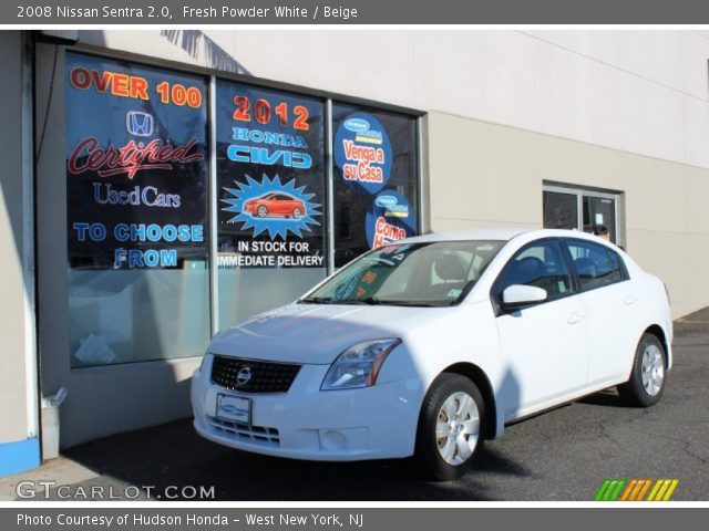 2008 Nissan Sentra 2.0 in Fresh Powder White