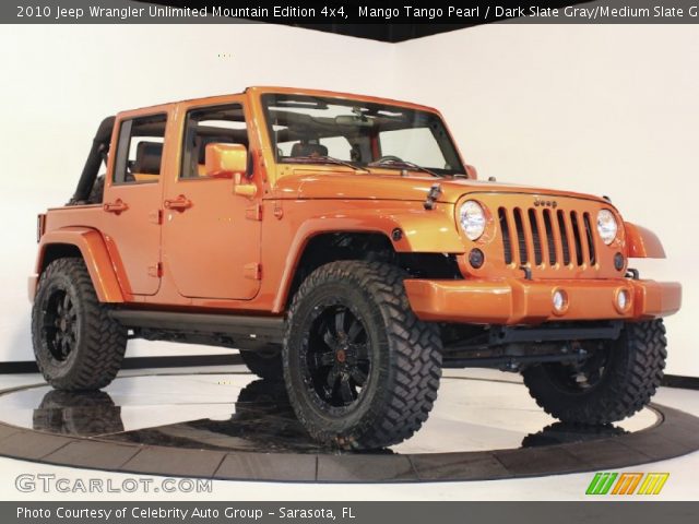 2010 Jeep Wrangler Unlimited Mountain Edition 4x4 in Mango Tango Pearl