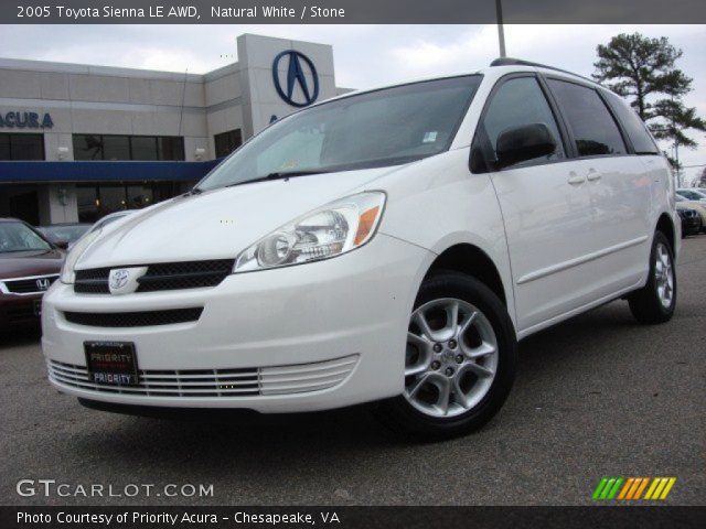 2005 Toyota Sienna LE AWD in Natural White