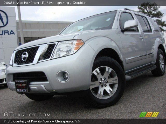 2008 Nissan Pathfinder LE in Silver Lightning