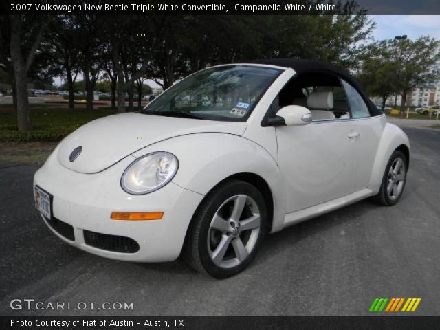 2007 Volkswagen New Beetle Triple White Convertible in Campanella White