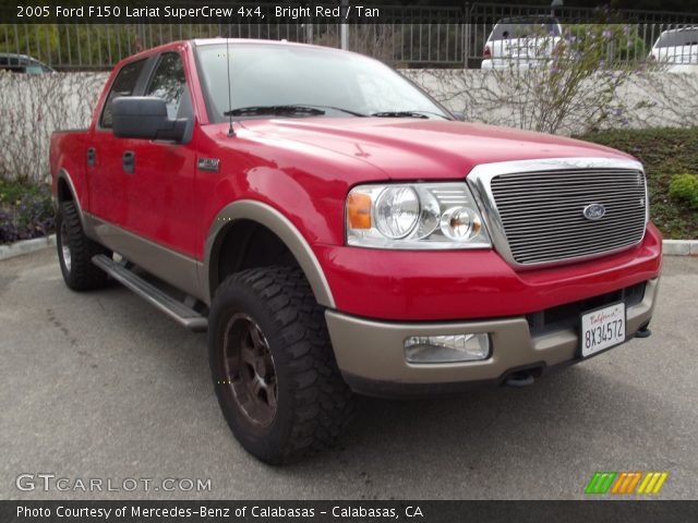 2005 Ford F150 Lariat SuperCrew 4x4 in Bright Red