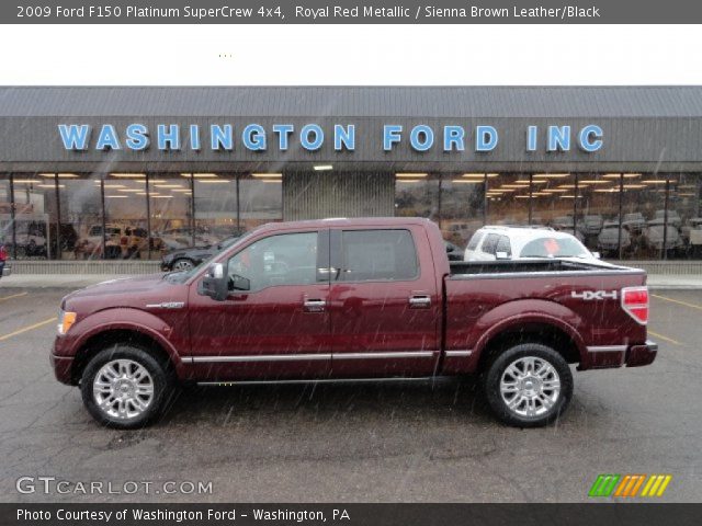 2009 Ford F150 Platinum SuperCrew 4x4 in Royal Red Metallic