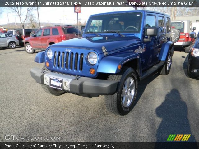 2009 Jeep Wrangler Unlimited Sahara 4x4 in Deep Water Blue Pearl