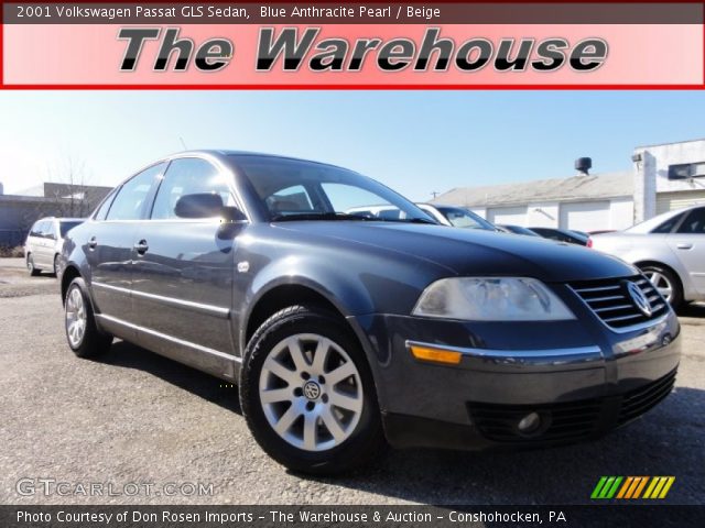 2001 Volkswagen Passat GLS Sedan in Blue Anthracite Pearl
