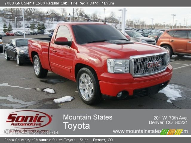 2008 GMC Sierra 1500 Regular Cab in Fire Red