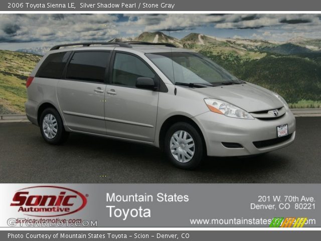 2006 Toyota Sienna LE in Silver Shadow Pearl