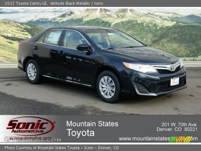 2012 Toyota Camry LE in Attitude Black Metallic
