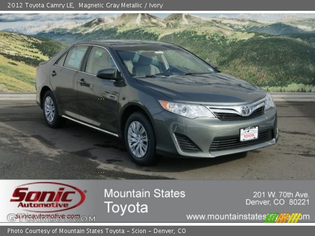 2012 Toyota Camry LE in Magnetic Gray Metallic