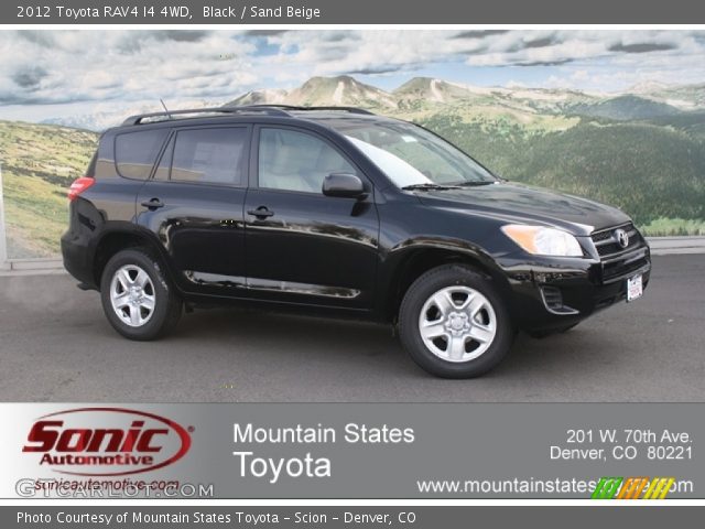 2012 Toyota RAV4 I4 4WD in Black