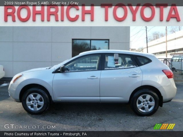 2009 Nissan Rogue S AWD in Silver Ice