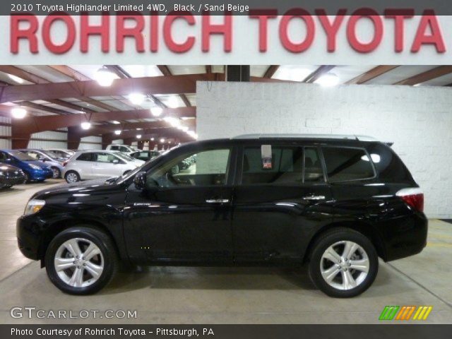2010 Toyota Highlander Limited 4WD in Black