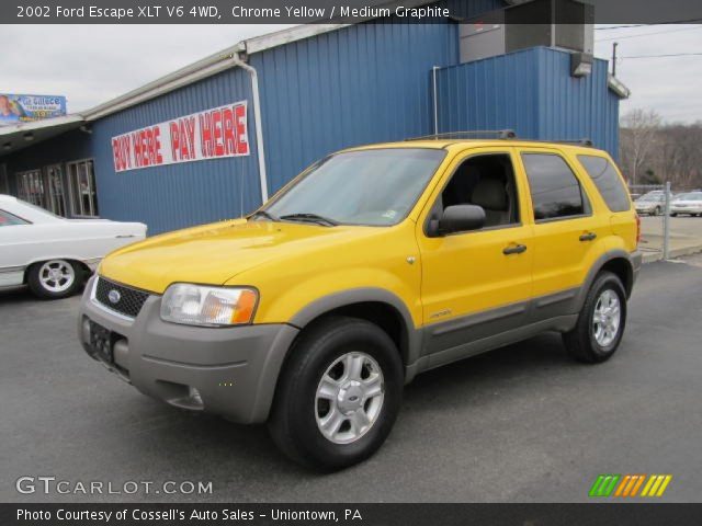 2002 Ford Escape XLT V6 4WD in Chrome Yellow. Click to see large photo 2002 Ford Escape XLT V6 4WD in Chrome Yellow. Click to see large photo