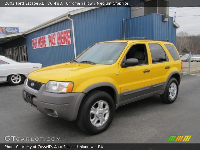 2002 Ford Escape XLT V6 4WD in Chrome Yellow